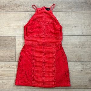 Topshop red dress size 6 short